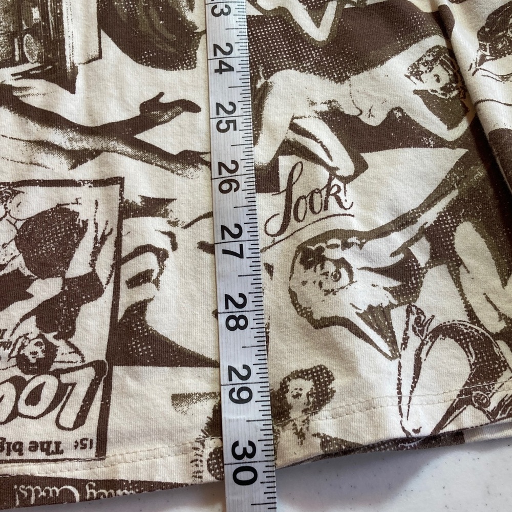 Urban Outfitters Brown & Cream Pinup Girl Graphic Dress - Picture 10 of 10